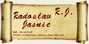 Radoslav Jasnić vizit kartica